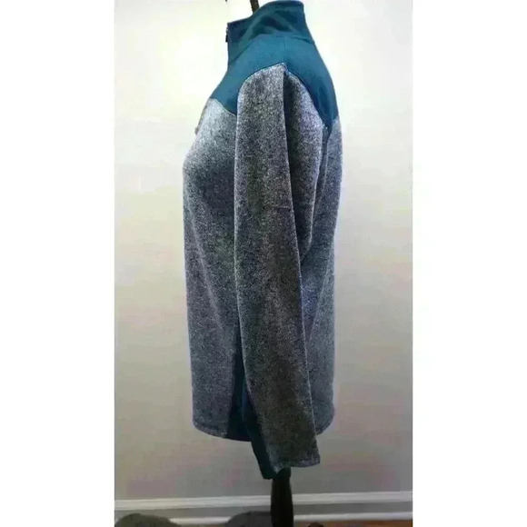 Champion Women’s Fleece Half-Zip Pullover - Size XL (16-18), Blue/Grey - Picture 6 of 14